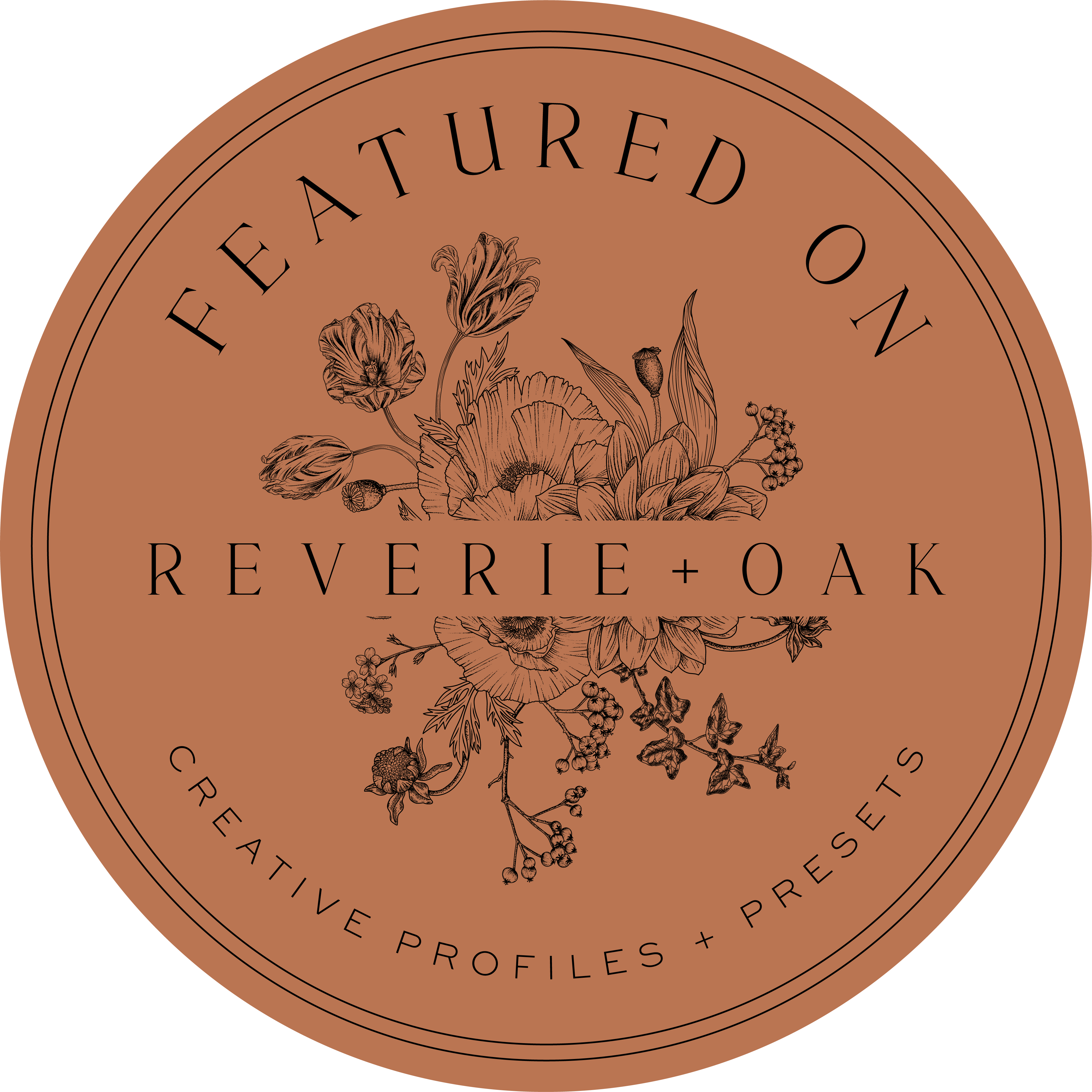 Reverie and Oak Featured On badge
